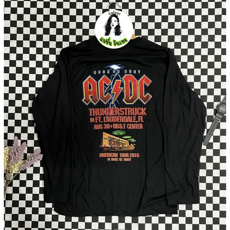 เสื้อยืดแฟชั่นวินเทจ-ac-dc-แขนยาวสุดฮิต