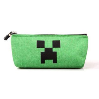 Minecraft My World กระเป๋าดินสอ กระเป๋าเครื่องเขียน ลาย JJ Enderman สีเขียว สําหรับเด็กนักเรียน