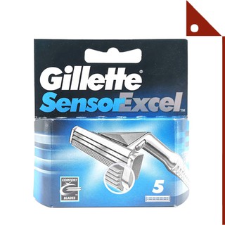 สินค้า Gillette : GILSE-5* ใบมีดโกนหนวด Sensor Excel Cartridges for Men 5 Count