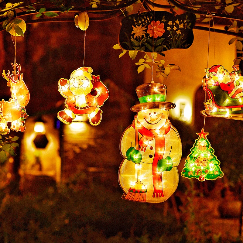 โคมไฟ-led-รูปซานต้าคลอส-สโนว์แมน-สําหรับแขวนตกแต่งต้นคริสต์มาส