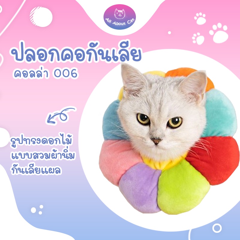 ภาพหน้าปกสินค้าคอลล่าดอกไม้กันแมวเลีย คอลล่า 006 ดอกไม้ จากร้าน ttch.mjp บน Shopee