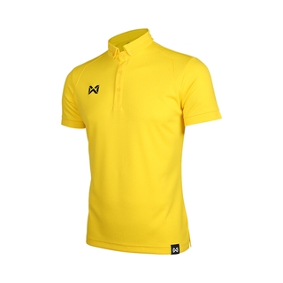 เสื้อโปโล WARRIX สีเหลือง รุ่น Bubble WA-3324-YY