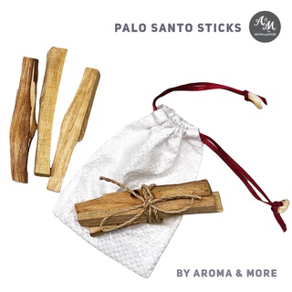 Aroma&amp;More ไม้หอมพาโล ซานโต ใช้จุดชำระล้างพลังงานลบสถานที่ ร่างกาย แบบแท่งและแบบชิ้นเล็ก Palo santo sticks/Chips 20g/50g