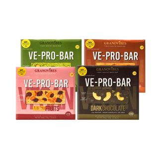 [โค้ดSSPNFH] VE-PRO-BAR โปรตีนบาร์จากถั่วเหลือง 1 กล่องบรรจุ 6 บาร์ (เลือกรสในตัวเลือก)