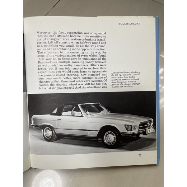 หนังสือเรื่องราวของ-mercedes-benz-r107-sl-มือสอง-สภาพดี