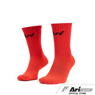 ARI CREW SOCKS - RED ถุงเท้า อาริ สั้น สีแดง