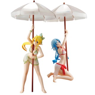 (Genco) Sword Art Online II: Ausna & Leafa Sexy Bikini de Parasol Figure 1/7 Complete set