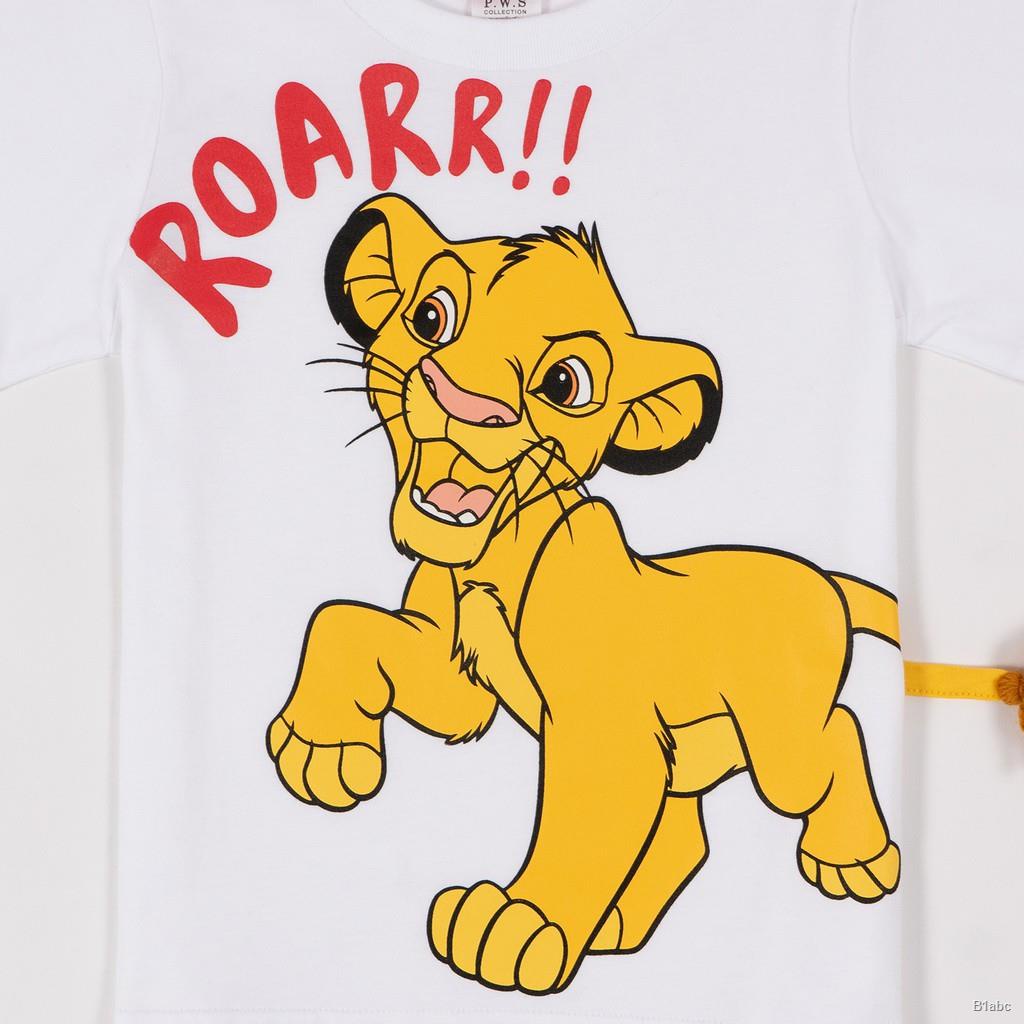 the-lion-king-boy-simba-t-shirt-เสื้อยืดเด็กผู้ชายไลอ้อนคิงลายซิมบ้า-สินค้าลิขสิทธ์แท้100-characters-studio