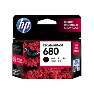 HP 680 Black (F6V27AA) หมึกแท้ สีดำ จำนวน 1 ชิ้น