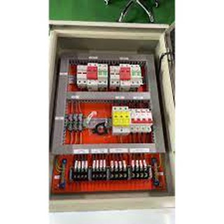 Combiner Box Grid Tie Inverter AC&amp;DC 3Phase 3Phase 32A ตู้ไฟควบคุม ระบบออนกริด 2 สตริง AC และ DC สำหรับไฟ 3 เฟส