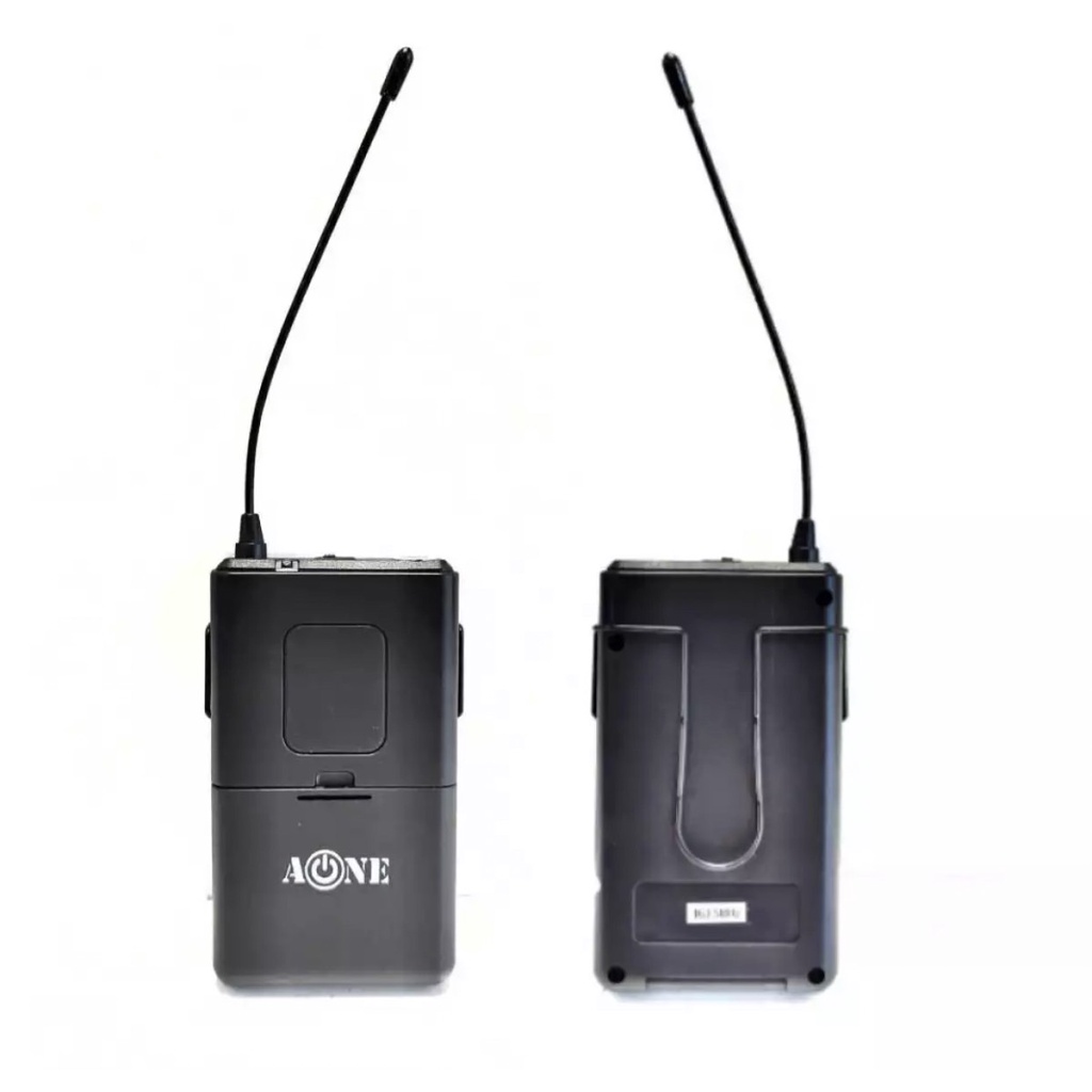 ไมค์ลอยคู่แบบคาดศรีษะพร้อมไมค์หนีบปกเสื้อ-ไมโครโฟนไร้สาย-wireless-microphone-รุ่นa-one-a-444-พร้อมกระเป๋าหิ้ว