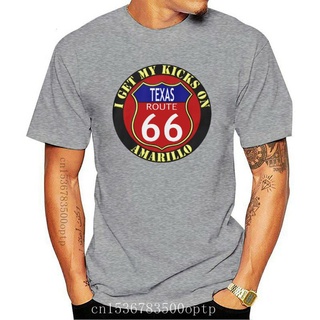 เสื้อยืดผ้าฝ้ายพิมพ์ลายขายดี ใหม่ เสื้อยืดแขนสั้น ผ้าฝ้าย พิมพ์ลาย Route 66 TEXAS สีเหลือง สําหรับผู้ชาย และผู้หญิง 2022