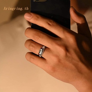 Arin แหวนเงิน รูปกบน่ารัก เปิดนิ้วมือ เครื่องประดับแฟชั่น สไตล์วินเทจ สําหรับผู้หญิง และผู้ชาย 2 ชิ้น