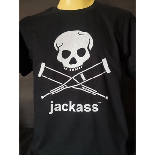 เสื้อยืดพิมพ์ลายเสื้อวงนำเข้า Jack Johnny Knoxville Steve-O Skateboard Hardcore Punk Rock Style Vintage Gildan T-Shirtรห