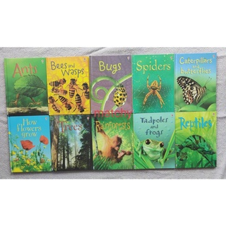 New Book Ants Bee Wasps Bugs Spiders Caterpillars Butterfly How Flowers Grow Tree Rainforests Tadpoles Frogs Reptile