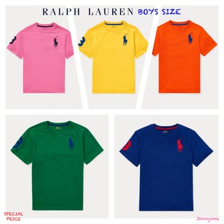 RALPH LAUREN COTTON JERSEY CREWNECK T-SHIRT (BOYS SIZE 8-20 YEARS)