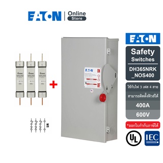 EATON DH365NRK+NOS400 Heavy duty Fusible 3Ph4W+S/N, 600VAC, 400A, NEMA 3R and Fuse for Safety Switch (Bussmann&amp;EATON)
