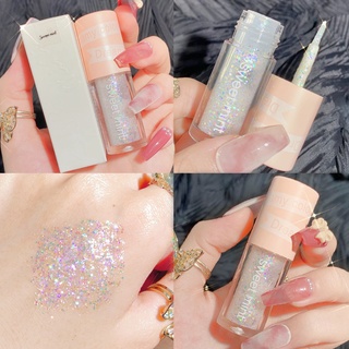 Sweet mint อายแชโดว์ Liquid sequins Glitter Pearlescent Crouching silkworm Brightening