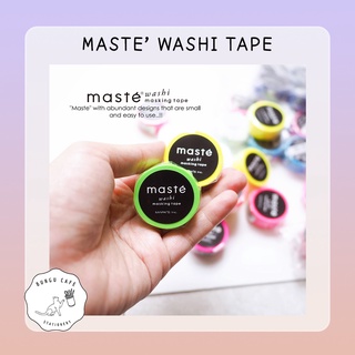 maste washi tape marking tape Japaness paper / มาสเต มาร์กกิ้ง เทป เทปกระดาษญี่ปุ่น สีพื้น สีสดใส