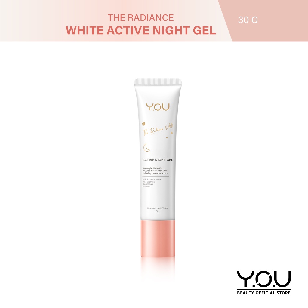 y-o-u-the-radiance-white-active-night-gel-30g-เจลสำหรับกลางคืนพร้อมกลิ่นลาเวนเดอร์