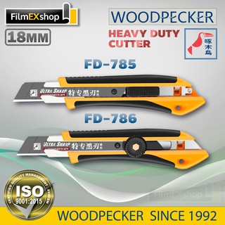 คัตเตอร์อเนกประสงค์ มีดคัตเตอร์ คัตเตอร์ 18mm WOODPECKER FD-785 FD-786