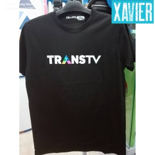 เสื้อยืดผ้าฝ้ายพิมพ์ลายคลาสสิก เสื้อยืด พิมพ์ลาย Distro TRANSTV TRANS ทีวีอินโดนีเซีย แบบเรียบ