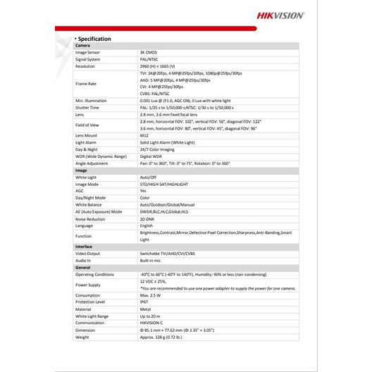 กล้องวงจรปิด-hikvision-colorvu-5mp-รุ่น-ds-2ce70kf0t-mfs-3-6mm-1ตัว