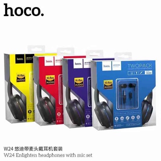 Hoco W24 Enlighten headphones with mic set