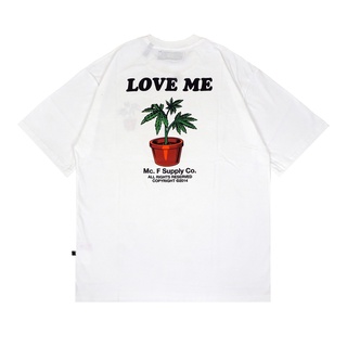 เสื้อยืดโอเวอร์ไซส์เสื้อยืด Mcf LOVE ME TEE สีขาวS-3XL