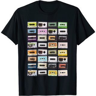 เสื้อยืดโอเวอร์ไซส์เสื้อยืด พิมพ์ลายกราฟฟิค Mixtapes 1980s Radio MusicS-3XL