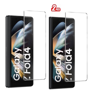 2pieces For Samsung galaxy Z Fold 4 5G fold4 clear tempered glass screen film Protector