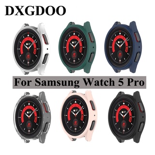 Dxgdoo เคสนาฬิกาข้อมือ PC แบบแข็ง ป้องกันรอยขีดข่วน สําหรับ Samsung Galaxy Watch 5 Pro 44 มม. 45 มม. Watch 5 4
