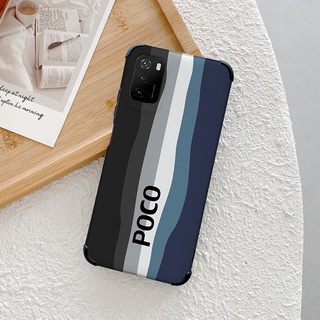 ภาพขนาดย่อของภาพหน้าปกสินค้าOriginal Official Rainbow Color Case Xiaomi POCO M3 M4 X3 Pro NFC 4G 5G Casing Brand Gradient Silicone Cover จากร้าน iopco.th บน Shopee ภาพที่ 3