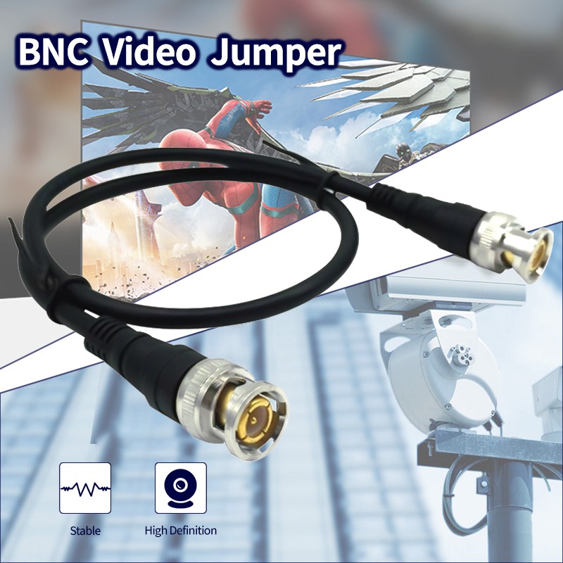 ภาพหน้าปกสินค้าสายBNC Cable สายสัญญาณBNC หัวBNC พร้อมสาย ยาว100เซน สายสำเร็จรูป สำหรับกล้องวงจรปิดCCTVคุณภาพดี ภาพไม่แตก สัญญาณชัด
