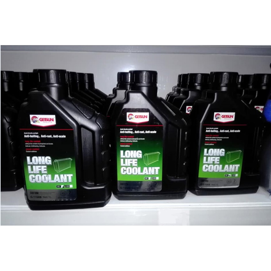 น้ำยาหล่อเย็น-น้ำยาหม้อน้ำรถยนต์getsun-longlife-coolant-ขนาด-1ลิตร-สารหล่อเย็น-สูตรเข้มข้น-น้ำยาหล่อเย็น