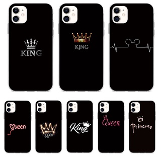 Oppo A37 A39 A57 A59 A59S A52 A72 A92 F1S Silicone Phone Case Cover Queen and King
