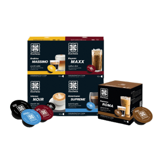 โปรโมชั่น Flash Sale : Duchess Coffee Capsule 12 แคปซูล ใช้กับเครื่องระบบ Nescafe Dolce Gusto* เท่านั้น มี 9 รสชาติ ให้เลือกสรรได้ตามใจชอบ