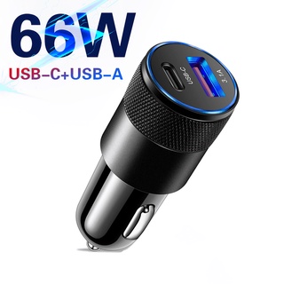 ราคาและรีวิวที่ชาร์จโทรศัพท์ในรถยนต์ USB C QC 3.0 66W Type C ชาร์จเร็ว