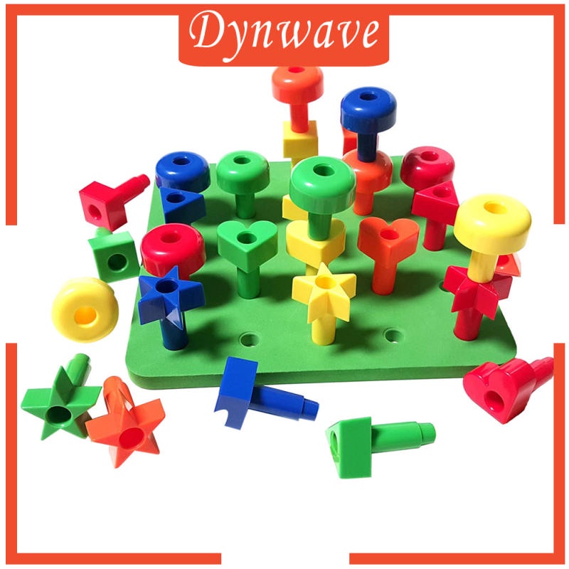 dynwave-ชุดของเล่นเกมส์ก่อสร้าง-pegboard-30-ชิ้น