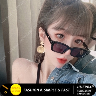 JIUERBA แว่นตากันแดด ป้องกัน UV400 สไตล์วินเทจ แฟชั่นเกาหลี สำหรับผู้หญิง