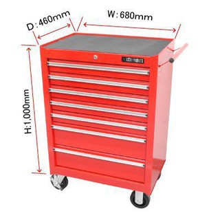 ตู้เก็บเครื่องมือขนาดใหญ่ สีแดง ( Tool Cabinet 7 Drawer Red RC209D )