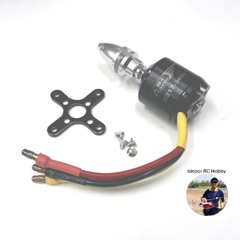 มอเตอร์-abc-2217-3400kv-2-3s-lipo-ใบพัด-4-5-นิ้ว-เครื่องบินขับหลัง-ปีกบิน