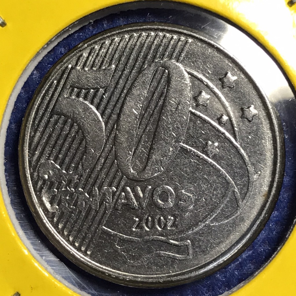 no-14061-ปี2002-บราซิล-50-centavos-เหรียญสะสม-เหรียญต่างประเทศ-เหรียญเก่า-หายาก-ราคาถูก