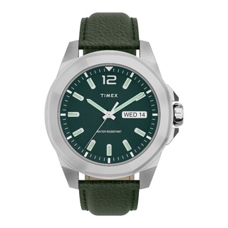 ภาพหน้าปกสินค้าTimex TW2U82000 Essex Avenue นาฬิกาข้อมือผู้ชาย สายหนัง สีเขียว ที่เกี่ยวข้อง