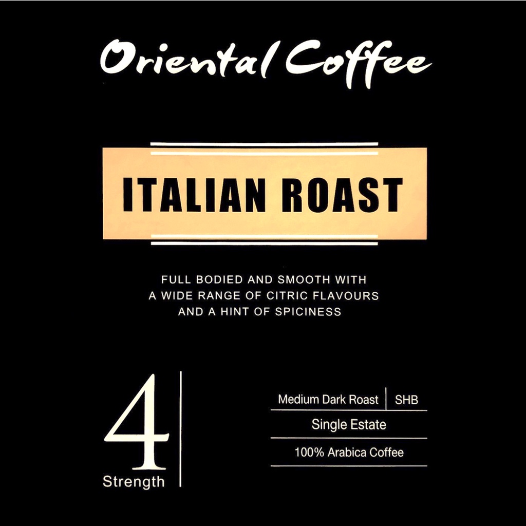 ภาพสินค้ากาแฟอราบิก้า 100% คั่วกลางเข้ม 500 กรัม 1 ถุง. Oriental Coffee Italian Roast จากร้าน orientalcoffeeandtea บน Shopee ภาพที่ 4