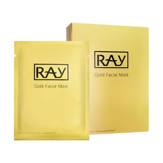 Ray gold facial mask 10 แผ่น/กล่อง Shopee Thailand