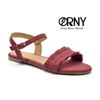 OY98 ORNY(ออร์นี่) ♥️ รองเท้าแตะแบบรัดส้น สายปรับได้แบบเข็มขัด รองเท้าแตะ blossom