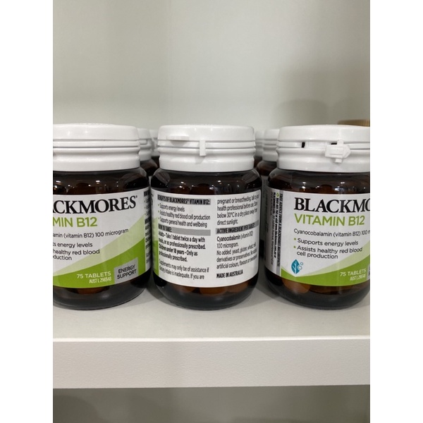 ภาพสินค้าร้านคนไทย  Blackmores VitaminB12 (100mcg) จากร้าน littleeye.vitamin บน Shopee ภาพที่ 1