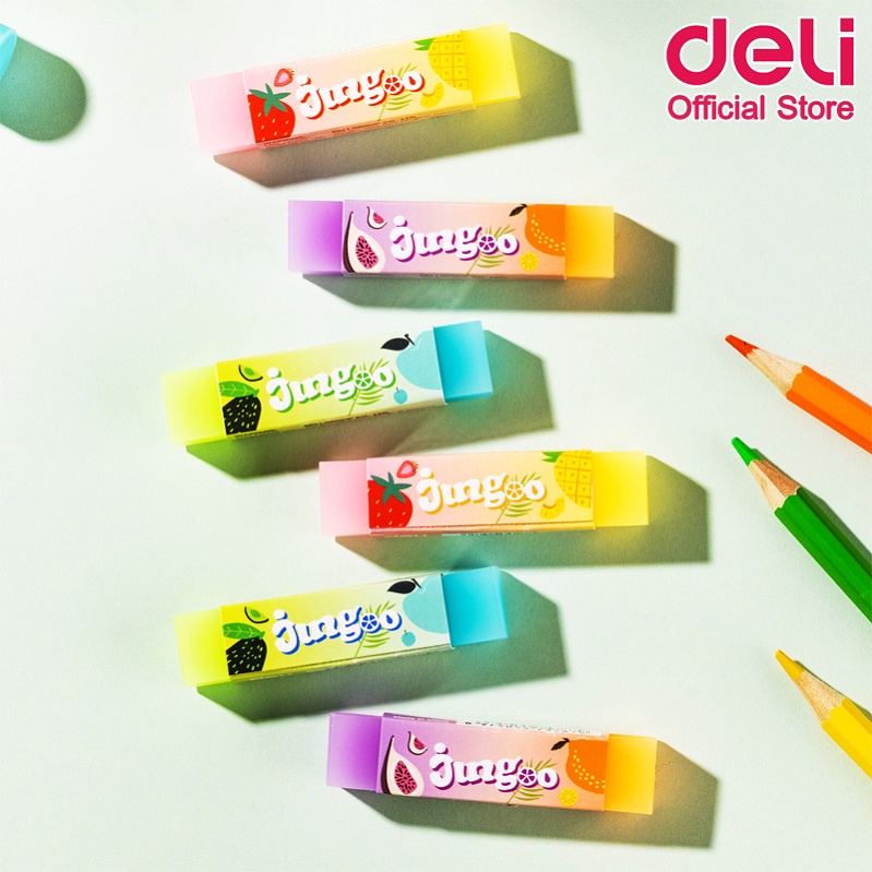 deli-h313-eraser-ยางลบแฟนซี-eco-pvc-แพ็คกล่อง-36-ชิ้น-ยางลบ-ยางลบดินสอ-เครื่องเขียน-อุปกรณ์การเรียน-อุปกรณ์เครื่องเขียน