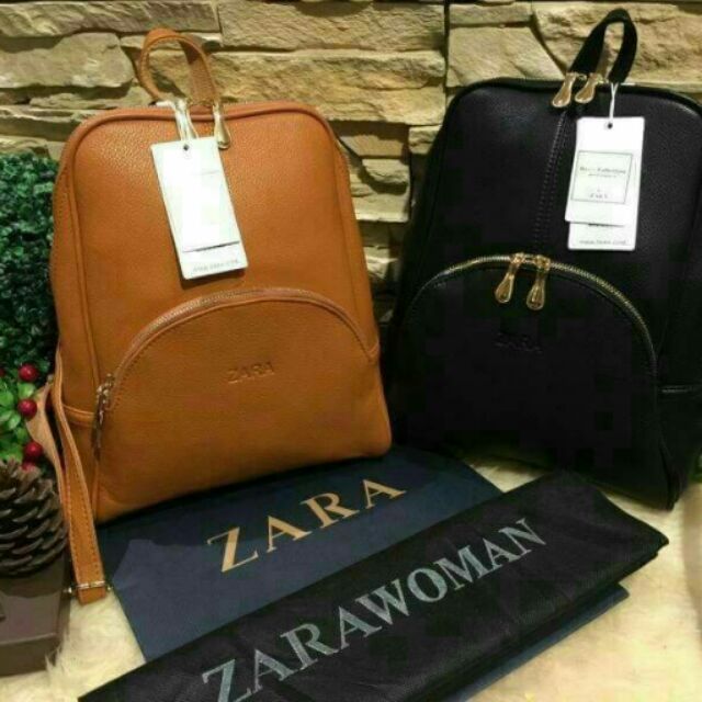 กระเป๋า-zara-สะพายทรงเป้หนังนิ่มมีสายสะพายหลัง-มี2สี-ดำ-น้ำตาล-ช้าอดหมดไวนะค่ะ